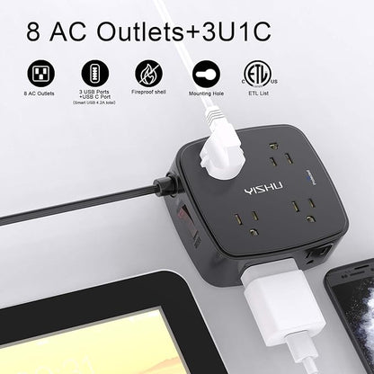 10 Ft Surge Protector Power Strip - Image 2