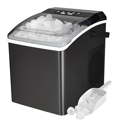 Koolatron Countertop Ice Maker – Nugget Ice Maker Makes 9 Pebble in 6 Mins by Koolatron