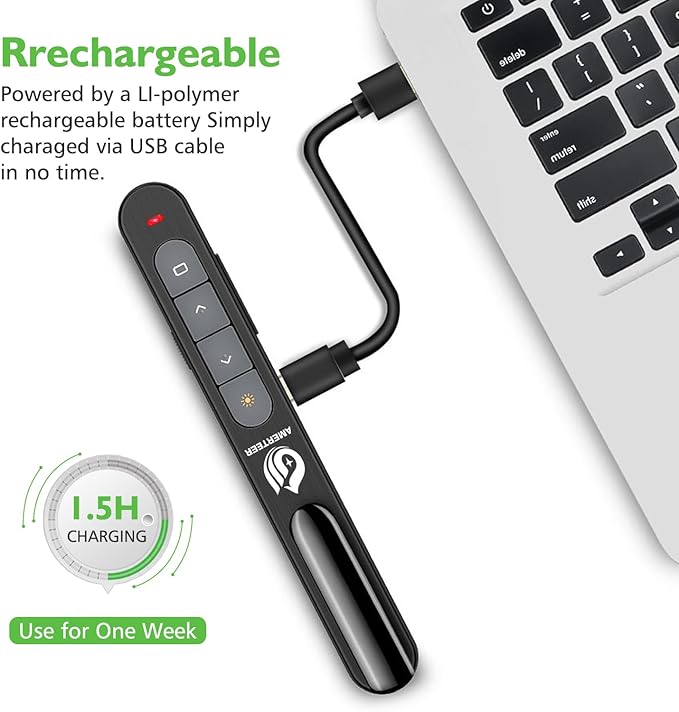 AMERTEER Wireless Presentation clicker - Image 5