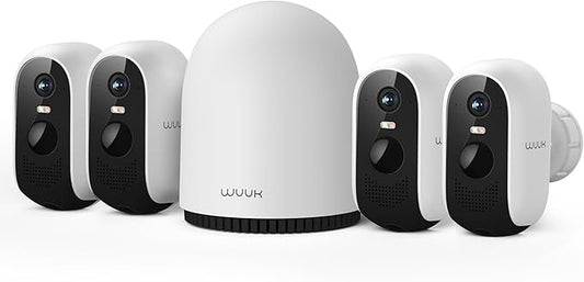 WUUK Security Cameras Wireless Outdoor, Indoor Camera, Home Surveillance System by WUUK