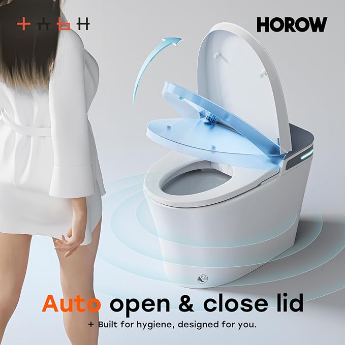 HOROW Bidet Toilet 10" Rough-in, Smart Toilet - Image 4