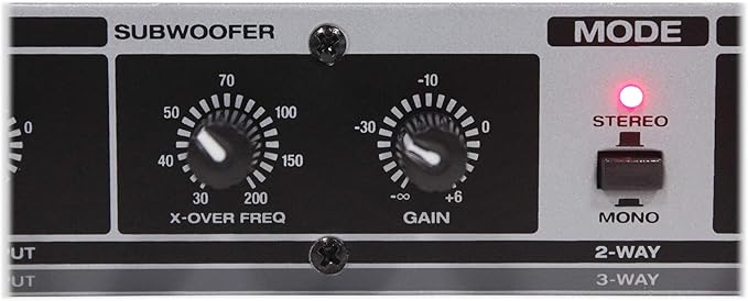 Rockville RX230 2-Way Stereo/3-Way Mono Crossover, XLR Input/Output, Adjustable - Image 6