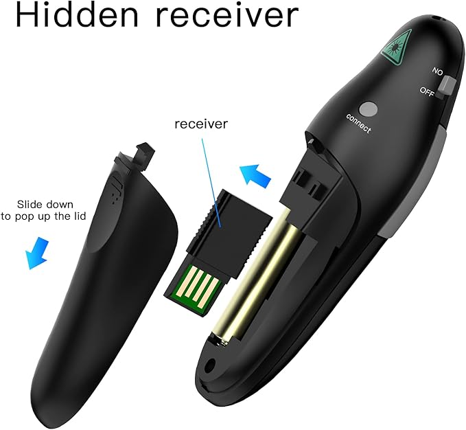 QUI Presentation Clicker Wireless Presenter Remote Clicker - Image 5
