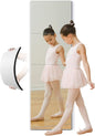 quegau Full Length Safety Shatterproof Mirror for Kids, Plastic Wall Mirror Made of Acrylic Plexiglass, 4 Pcs 12" x16", Long Bedroom Door Closet Mirror for Home Gym Body Workout