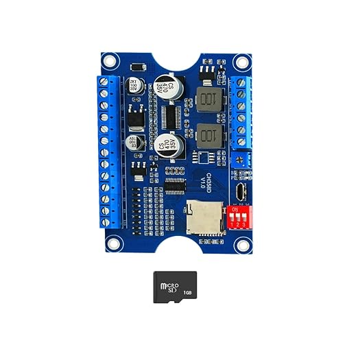Voice Playback Module with 1GB Card, 80W Low Lever Trigger DC 9-24V CH358D Chip by JRGKJCP