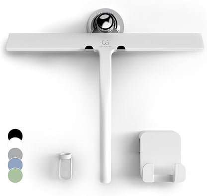 GÜTEWERK Shower Squeegee for Glass Doors, Silicone Window Squeegee, Bathroom by G%C3%9CTEWERK