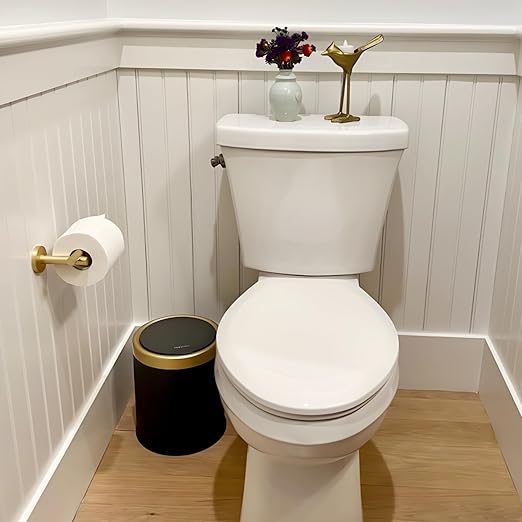 URALFA 3.7 Gallon Motion Sensor Bathroom Trash Can - Image 3