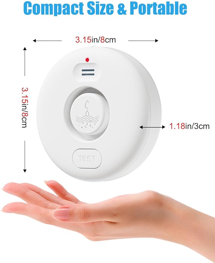 WD71 Water Leak Detector for WiFi Gateway/Hub, 120dB Adjustable Wireless Water - Image 6