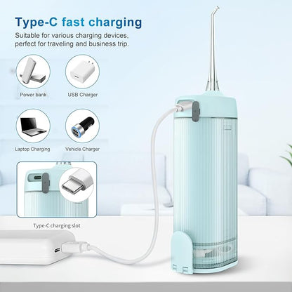 JNGOODS Mini Portable Water Flosser Oral Irrigator Water Teeth Cleaner Pick - Image 5