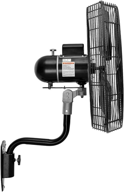 Continental Dynamics CD Premium 24" Oscillating Wall Mount Fan, TEFC Motor - Image 2