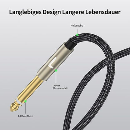 ZTOXLR 1/4 inch TRS Stereo Y-Splitter Insert Cable, 1/4 Inch Male Jack to Dual - Image 6