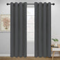 Easy-Going Blackout Curtains for Bedroom, Solid Thermal Insulated Grommet and by Easy-Going