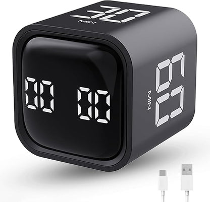 Productivity Timer Flip Gravity Sensor Cube Timer Countdown & Countup, Mute & by LUCKYTIME