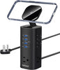 Flat Plug Surge Protector Tower, TenTrend Power Strip Tower by TenTrend