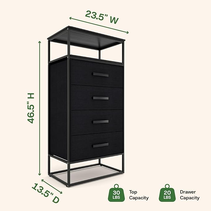 tinge Zana Premium Fabric Dresser - Image 3