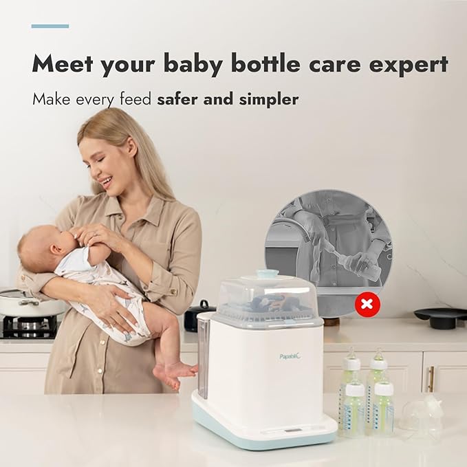 Papablic Bottle Washer Pro, Baby Bottle Washer & Sterilizer & Dryer, 4-in-1 - Image 2