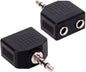 Sairps 3.5mm +Headphone +Splitter, Double Headphone Jack Adapter 3.5mm to 1/8 by Sairps