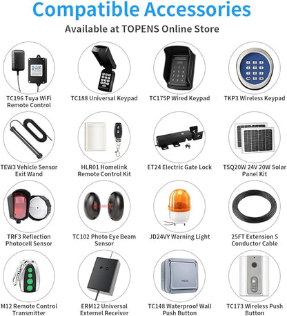 TOPENS A8132 Dual Swing Gate Opener Heavy Duty Automatic Gate Motor - Image 8