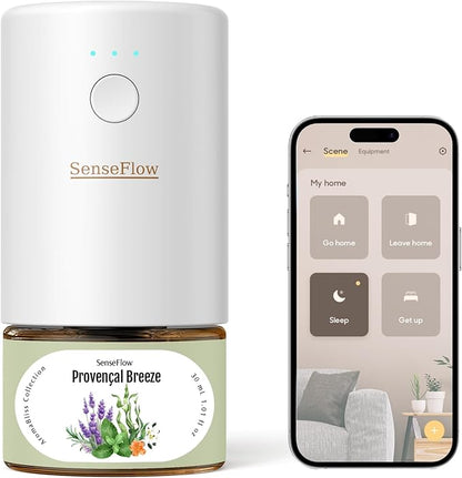 SF101S Pro Smart Plug In Air Freshener, Waterless Essential Oil Diffuser by SenseFlow