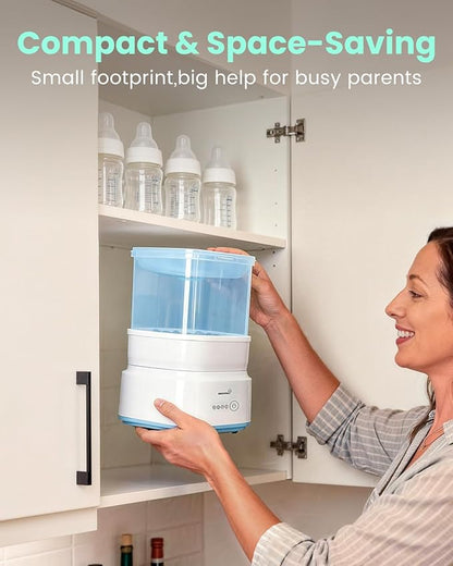Bottle Sterilizer and Dryer, Compact Electric Steam Baby Bottle Sterilizer - Image 9