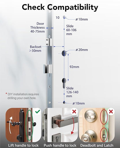 Blusafe Electronic Smart Door Lock Fingerprint Door Lock - Image 6