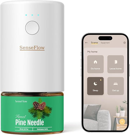SF101S Pro Smart Waterless Essential Oil Diffuser, Plug in Aromatherapy by SenseFlow