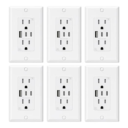 ELEGRP USB Outlets, 15 Amp Wall Outlet by ELEGRP%7CELEGROUP