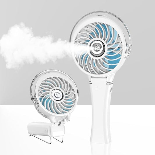 HandFan Upgraded Portable Misting Fan, Handheld Spray Water Mister Fan by HandFan
