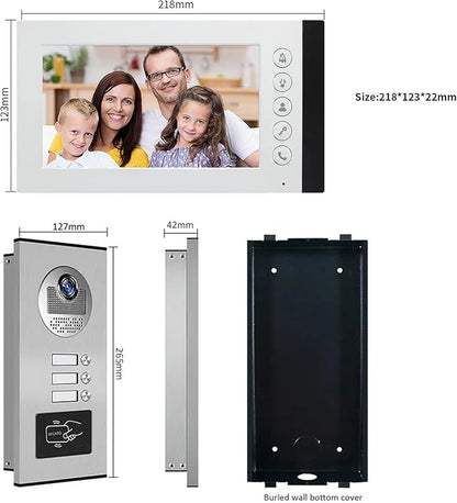 ANJIELO SMART Wired Video Multifamily Apartment Intercom System, - Image 4