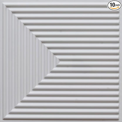 From Plain To Beautiful In Hours 9004 Depth Tier PVC 12 in x 12 in Peel and by DecorativeCeilingTiles