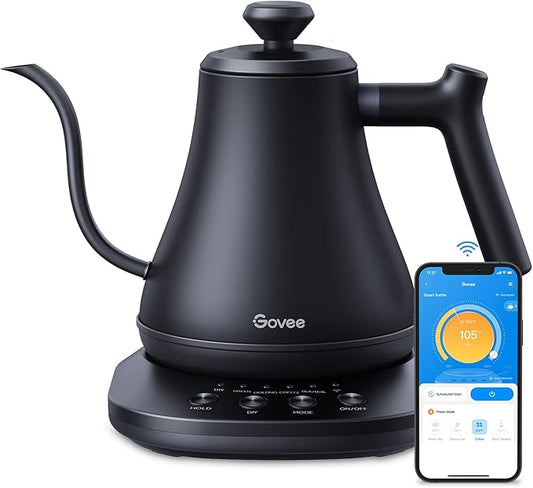 Govee Smart Electric Kettle, WiFi Variable Temperature Gooseneck Pour Over by Govee