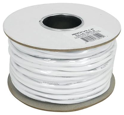 Rockville CL14-100-2 14 AWG 100ft Speaker Wire, CL2 Rated, 70V/100V Compatible by Rockville