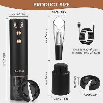 4-in-1 Rechargeable Electric Wine Opener Set - Image 2