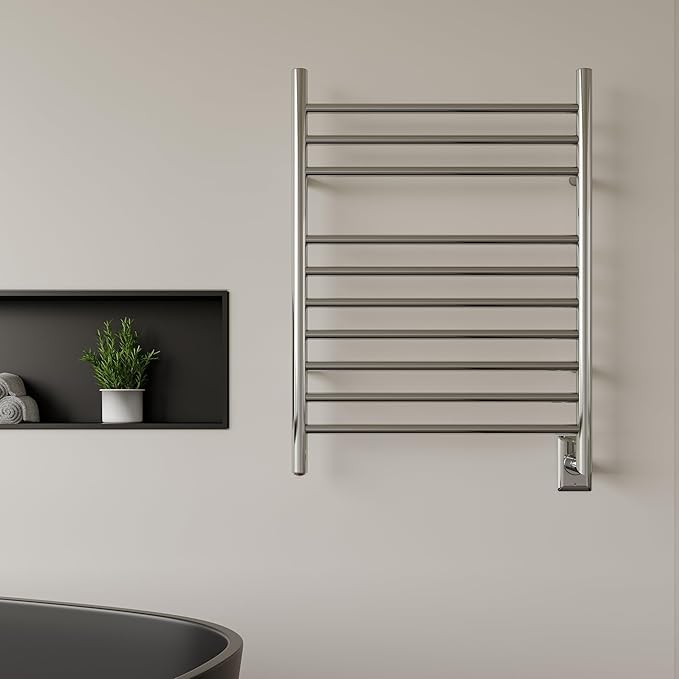 HEATGENE Towel Warmer Wall-Mounted Hardwired Heated Towel Rack Hot Towel Bar - Image 6