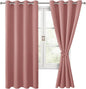 Hiasan Blackout Curtains for Bedroom, 52 x 63 Inches Length by Hiasan