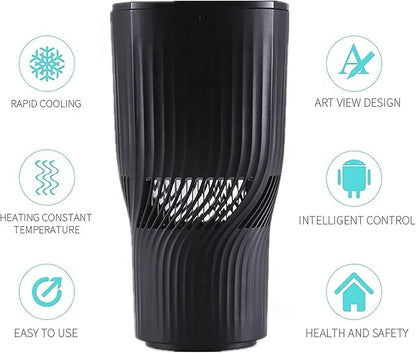Car Cup Holder 2-in-1 Coffee Warmer Drink Cooler Smart Car Tumbler Holder Gift - Image 3
