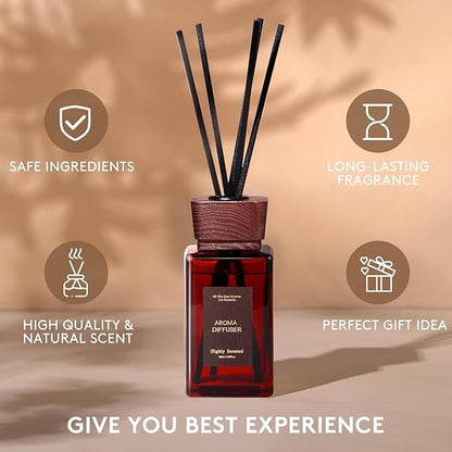 Reed Diffuser Set, 5.2 fl oz Sandalwood Reed Diffuser - Image 2