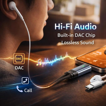 Mizi 2025 Upgraded USB C Splitter Adapter – 100W Fast Charging & Audio Dongle - Image 3