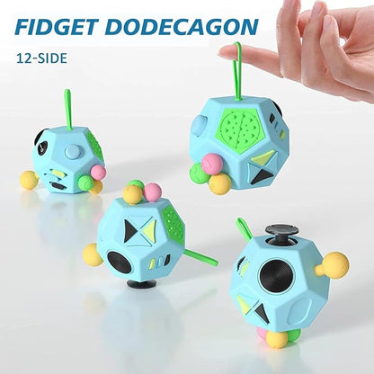 Fidget Dodecagon –12-Side Fidget Toys Cube Relieves Stress and Anxiety Anti - Image 2