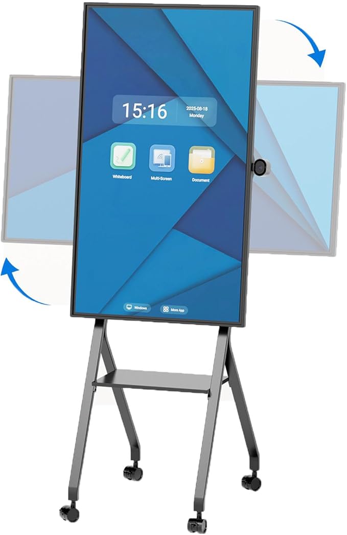 TIBURN Flip Board 55" S2 Smart Board, 4K UHD Smart Whiteboard by TIBURN