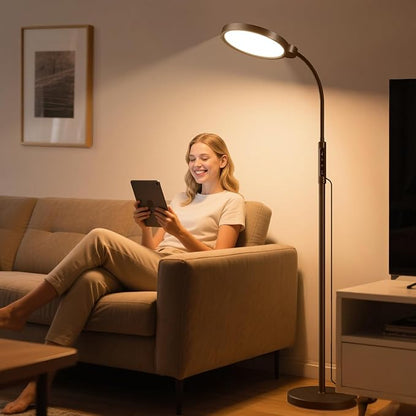 Morfone Light Therapy Lamp, 11000 Lux UV-Free Floor Sun Light Lamp by Morfone