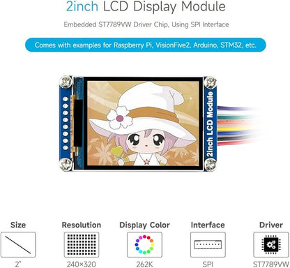 Waveshare 2inch LCD Display Module, Compatible - Image 3