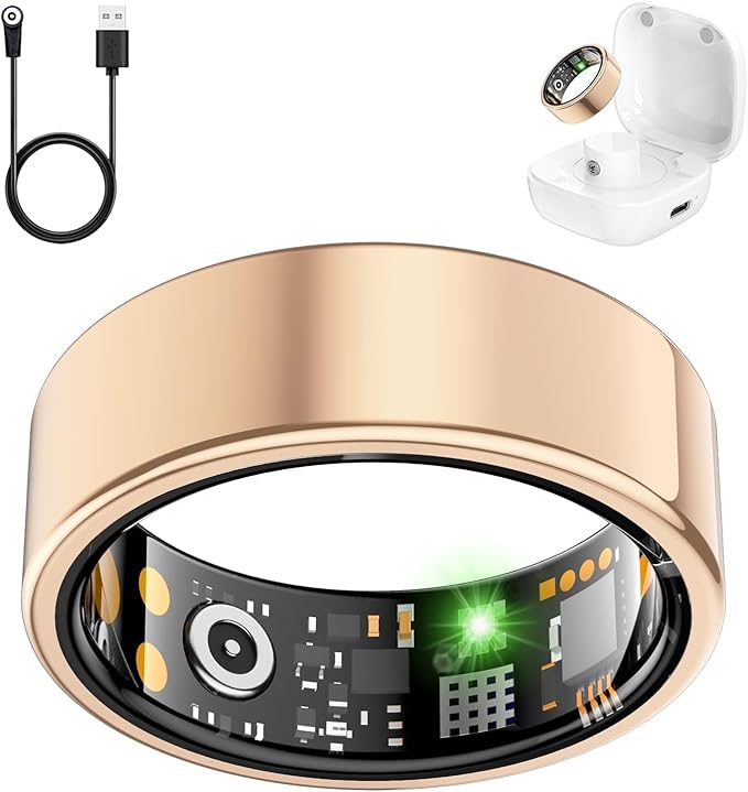 Smart Health Ring for Women Men, Fitness Tracker Ring by Unknown