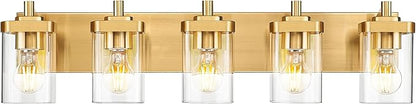 METWET Bathroom Light Fixtures, 5-Light Modern Wall Sconces by Metwet