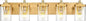 METWET Bathroom Light Fixtures, 5-Light Modern Wall Sconces by Metwet