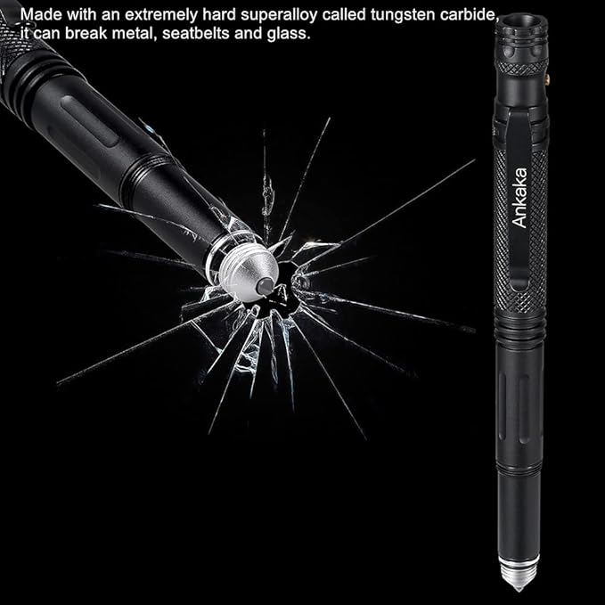The Most Loaded 7-in-1 Tactical Pen: Solves Others Weaknesses, Self Defense Tip - Image 2