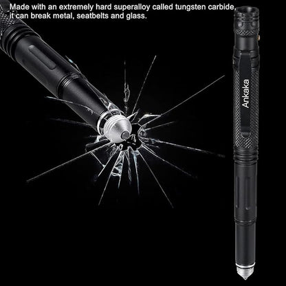 The Most Loaded 7-in-1 Tactical Pen: Solves Others Weaknesses, Self Defense Tip - Image 2