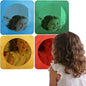 4 Pcs Sensory Wall Mirror, Acrylic Bubble Mirror Christmas Wall Decoration for Sensory Room or Science Classroom, Visual Tactile Stimulation and Curiosity Inspiration