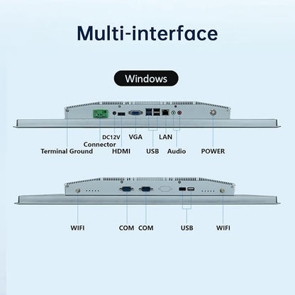 21.5-Inch Industrial Embedded Panel PC, Ratio 16:9 Multi-Touchscreen-Monitor - Image 5