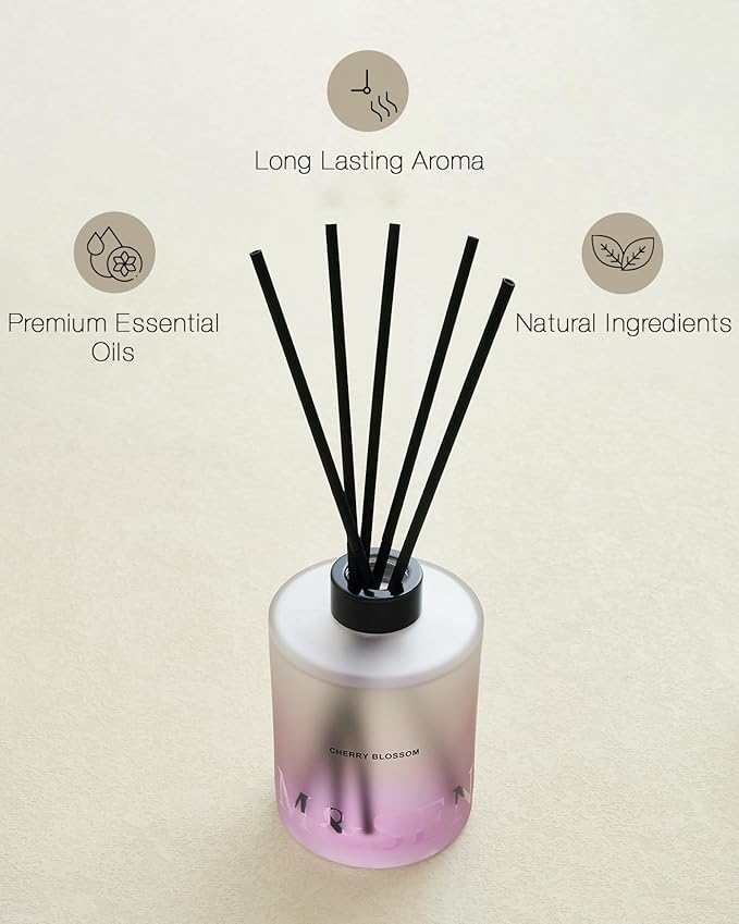 M&SENSE Cherry Blossom Reed Diffuser Set - Image 4